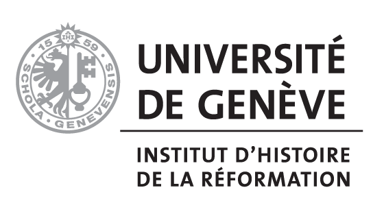 White and black logo of the IHR
